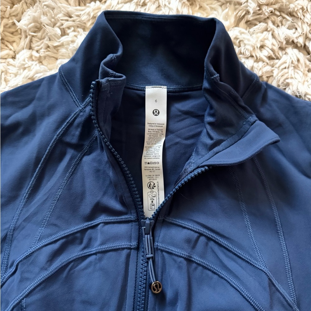 Blue Twill Define Jacket *Nulu Lululemon - Picture 5 of 8